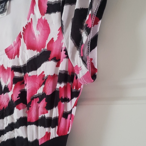 NueVa Zebra and Pink Flower Design Dress - Picture 3 of 4